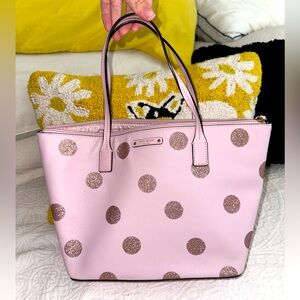 Small Pink Polka Dotted Kate Spade Purse